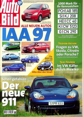 Deckblatt Auto Bild (36/1997)